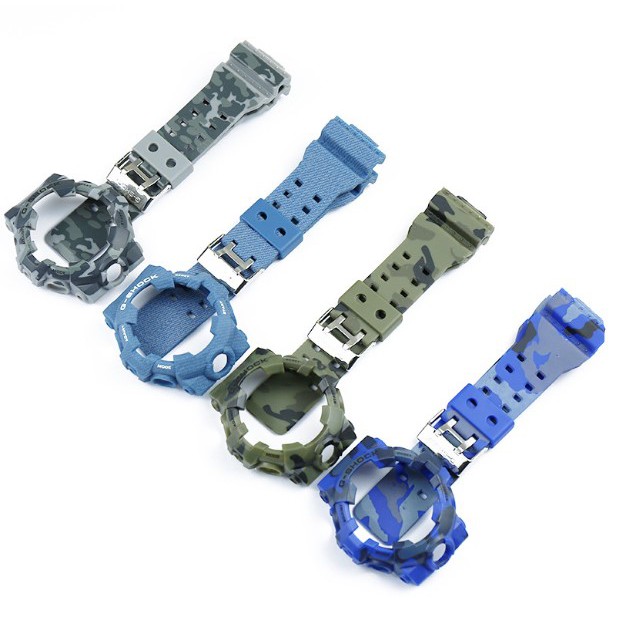 G shock GA700 GA710 bezel and band replacement straps colorful camouflage