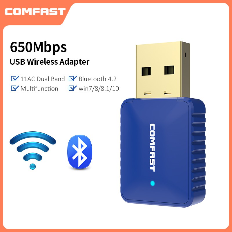 Clé USB Bluetooth Wifi Comfast CF-726B dual band 650Mbps High