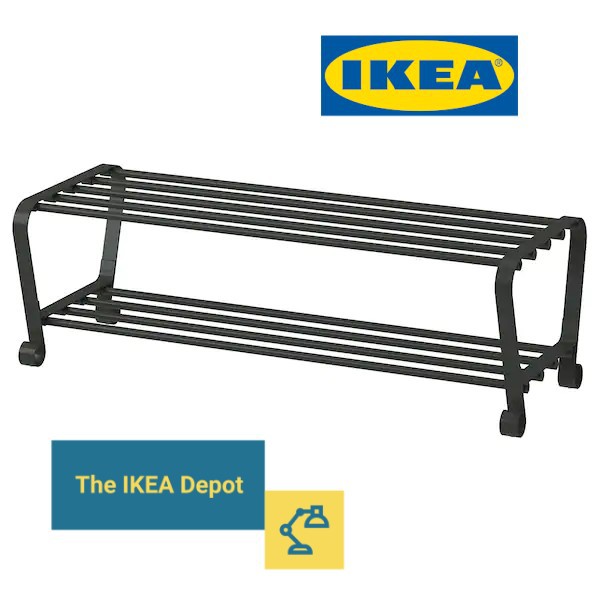 IKEA PORTIS Shoe rack black rak kasut