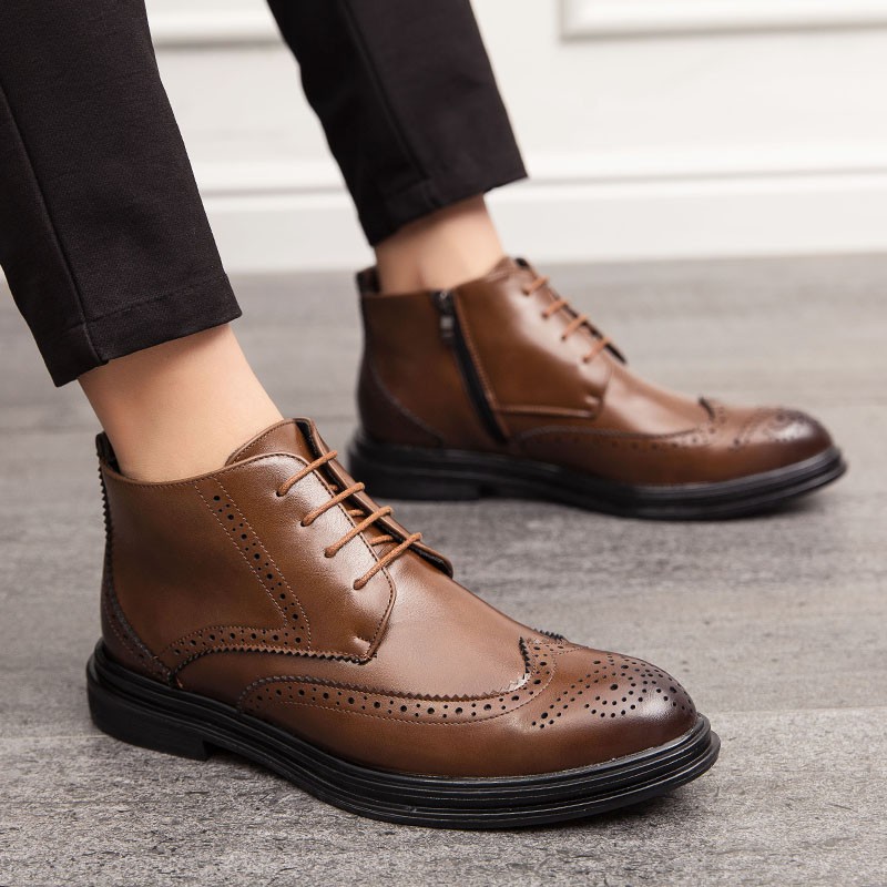 High Cut Shoes For Men Leather Shoes Oxford Shoes High Shoes