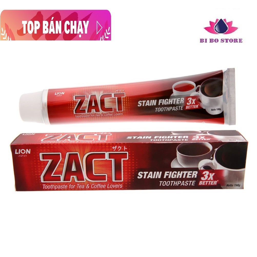 Zact lion stain clearance fighter toothpaste