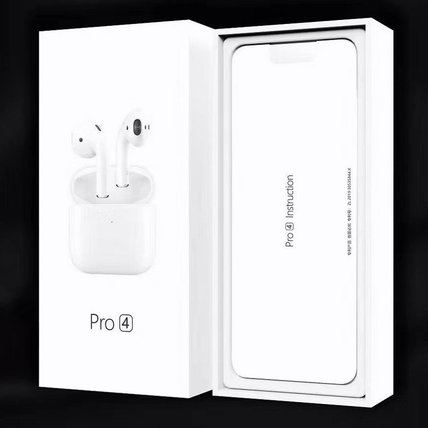 Pro4 TWS Wireless Earphones Bluetooth 5.0 Mini Earbuds with Charging Case Sports Handsfree Headset