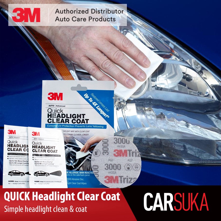 2 PACKS 3M 39173 QUICK HEADLIGHT CLEAR COAT EXTREME UV PROTECTION