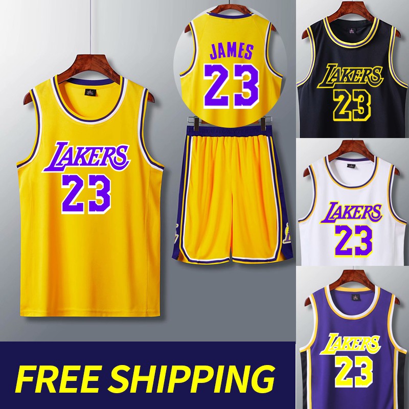  Lakers Uniform 24th James Jersey by Lakers 23rd (Edition)  Reconstruction of Lakers Jersey (Color: B, Size: 4XL) : Clothing, Shoes &  Jewelry