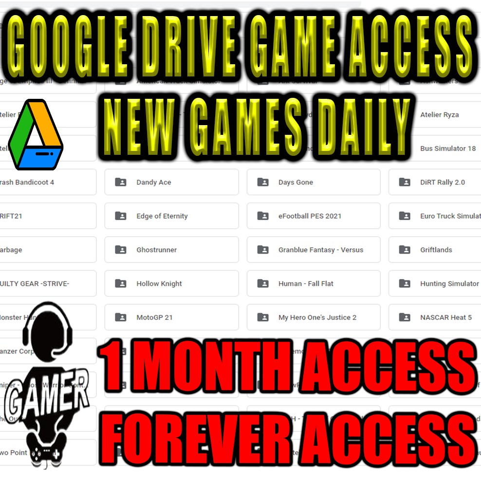 🔥🔥ALL PC GAMES GOOGLE DRIVE ACCESS SUBSCRIPTION🔥🔥 [PC-OFFLINE] Digital  Download | Shopee Malaysia