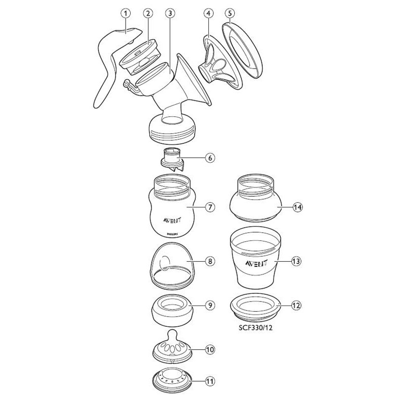 Avent breast hot sale pump electric parts