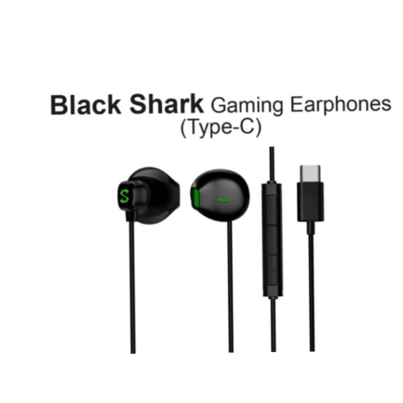 Original Black Shark BE11 Type C USB Earphone Half Ear Headphone