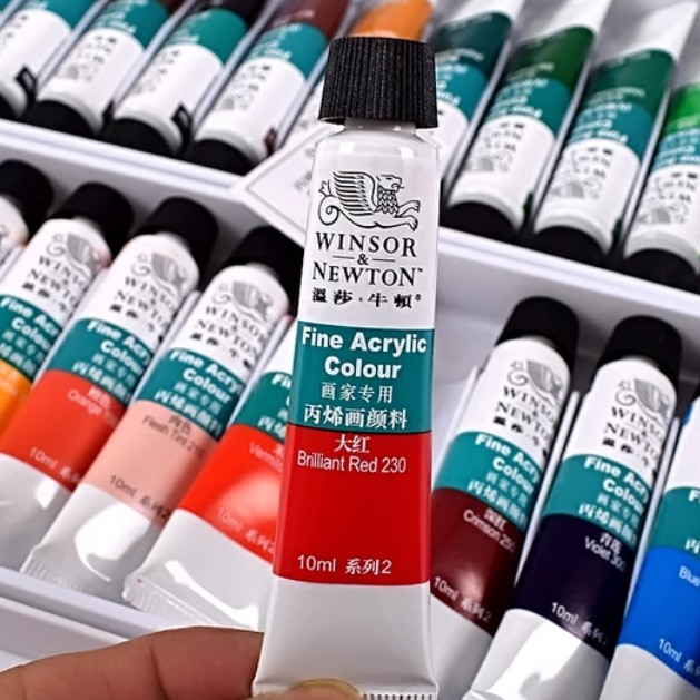 WINSOR&NEWTON 12/18/24 Colors Professional Acrylic Paints Set 10ml