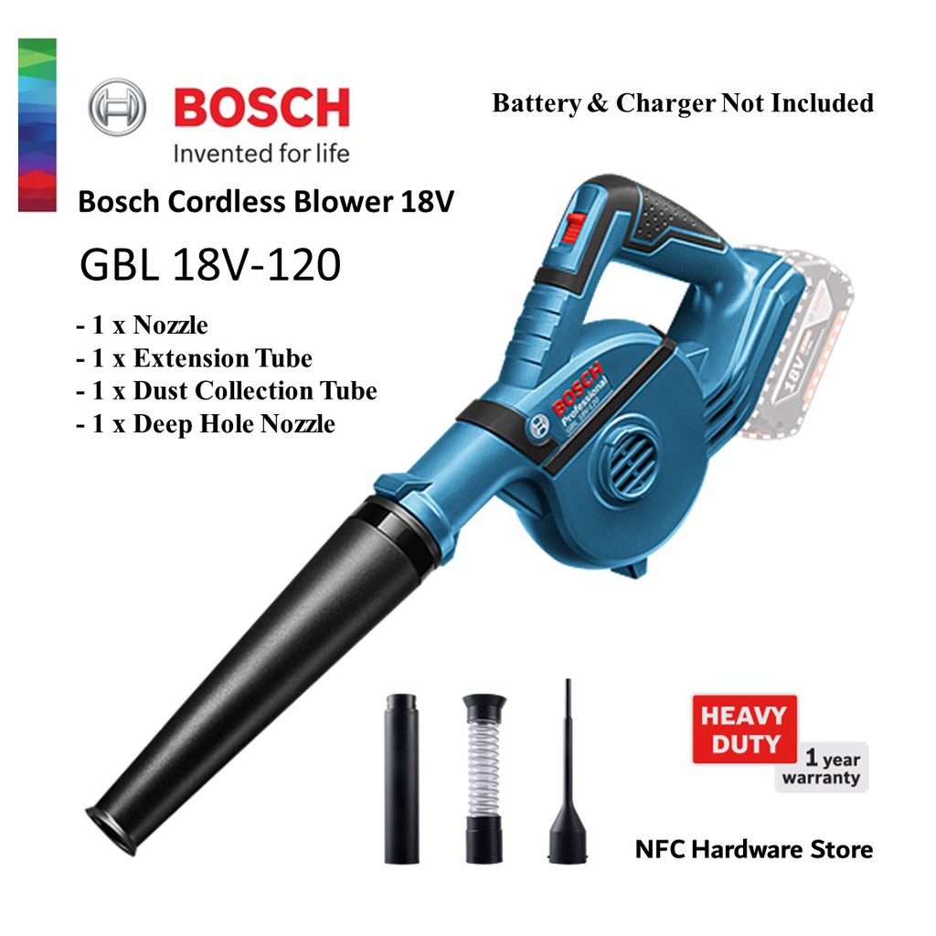 BOSCH GBL 18V 120 Cordless Blower 18V Solo Shopee Malaysia