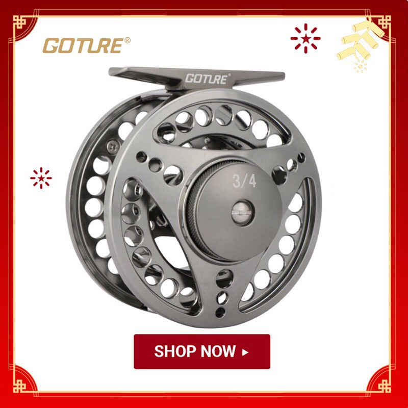 Goture 3/4 5/6 7/8 9/10 WT Fly Fishing Reels CNC-machined Large