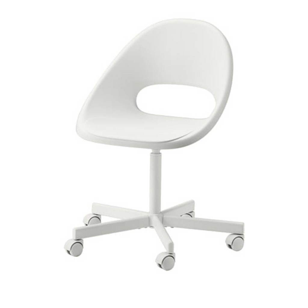 IKEA LOBERGET BLYSK R Swivel chair white Shopee Malaysia