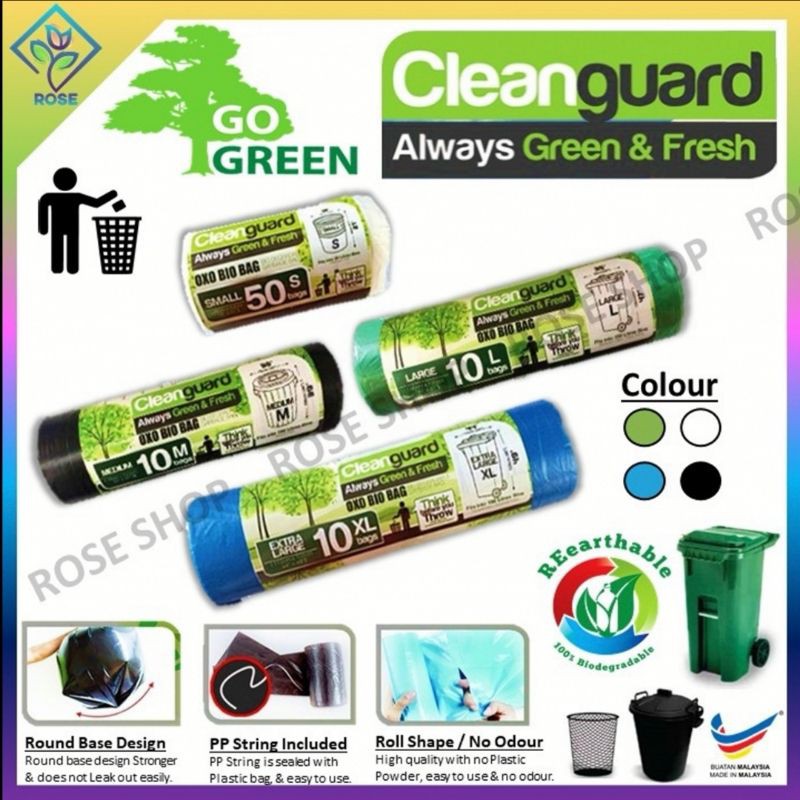 CLEANGUARD Biodegradable Garbage Bag (S, M, L, XL)