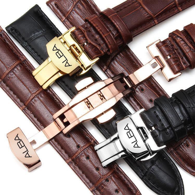 Alba watch outlet leather