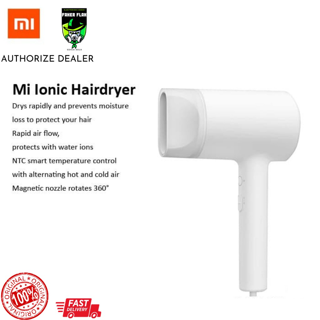 XIAOMI MI IONIC HAIR DRYER MIJIA HAIR DRYER WATER ION 1 YEAR