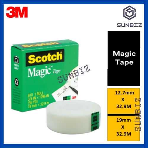 3M Scotch Invisible Matte Adhesive Magic Tape (12.7mm x 32.9m