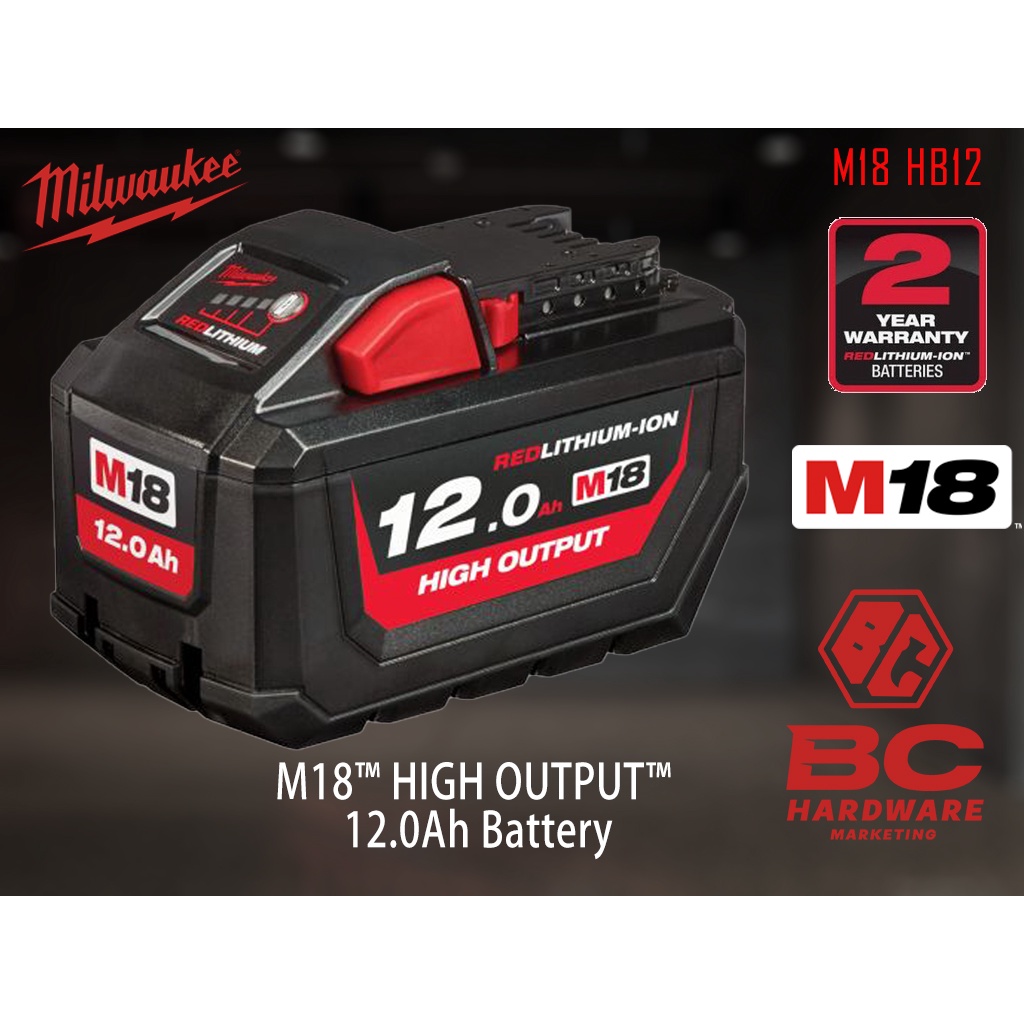 Milwaukee M18 HB12 batterie - 12.0Ah