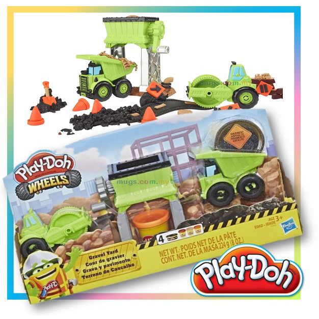 Play doh wheels discount grava y pavimento