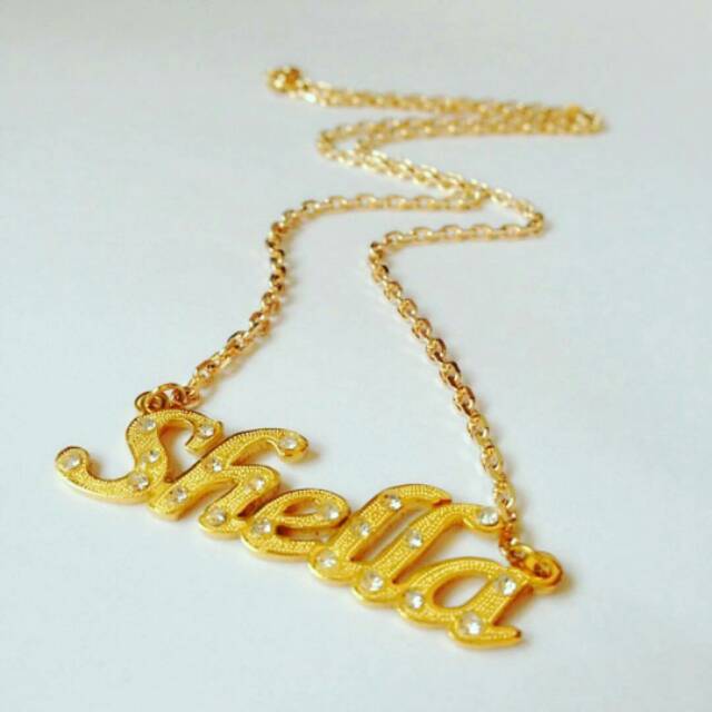 Custom necklace hot sale name cheap