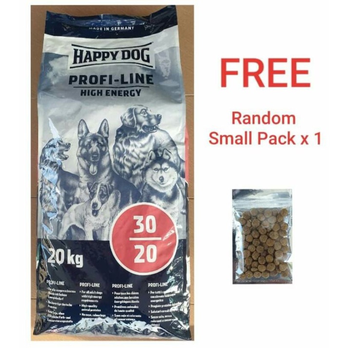 DHL / Exp:2024 June / (1 Bag Order) 20kg Happy Dog Profi-Line High