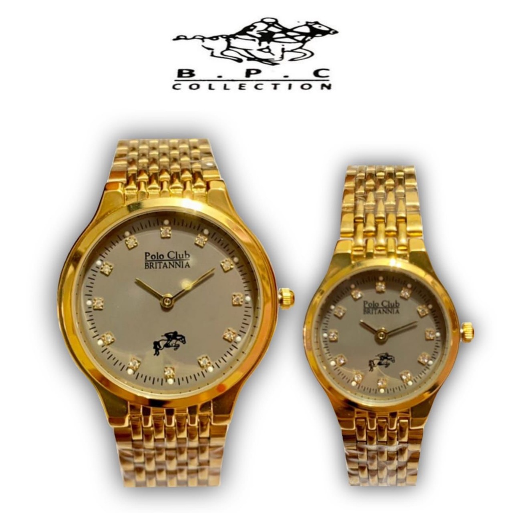 Couple Watch Original Polo Club Britannia Luxury Fashion Design