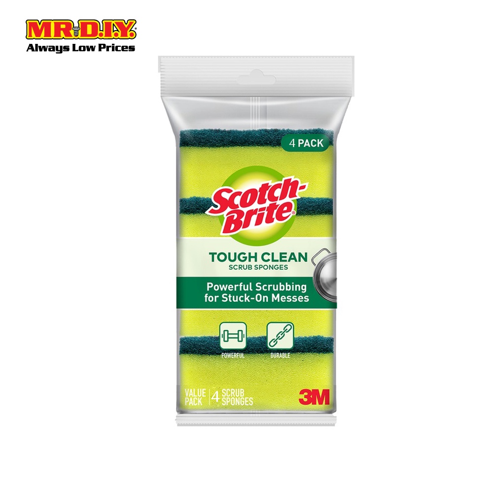 Scotch-Brite Heavy Duty Scouring Sponge 4pcs/pack