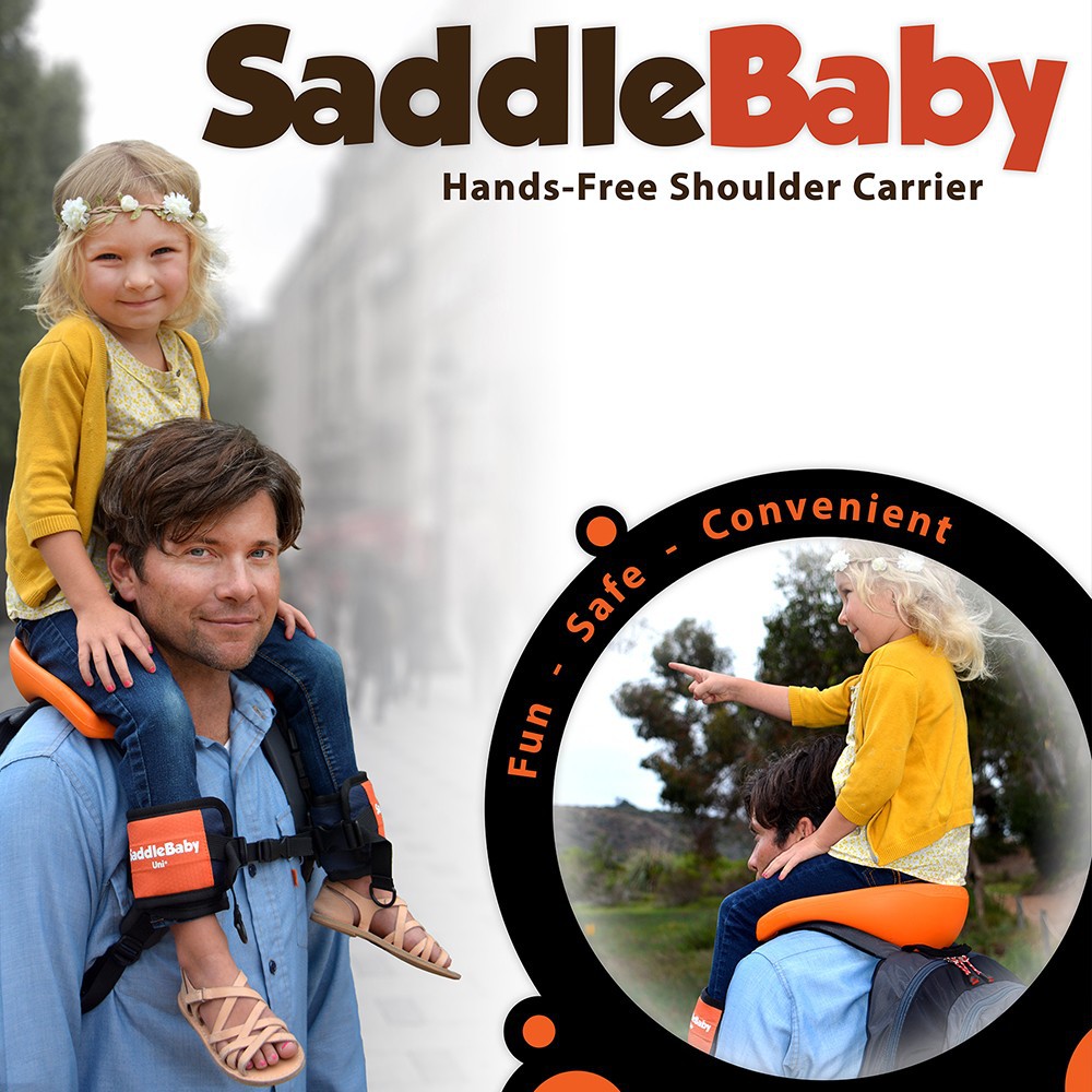 Shoulder carrier seat store saddle