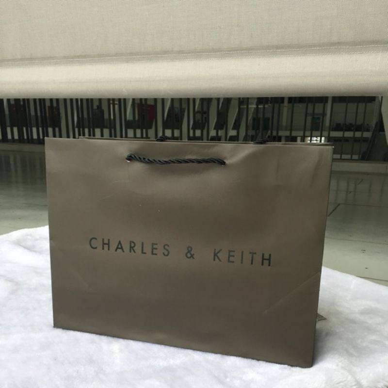 Charles and keith CNK paper bag Shopee Malaysia