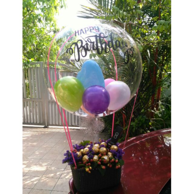 Elaina Chocolate Hot Air Balloon Bouquet (Sungai Petani Delivery Only)