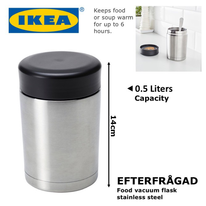 EFTERFRÅGAD Vacuum food container, stainless steel - IKEA