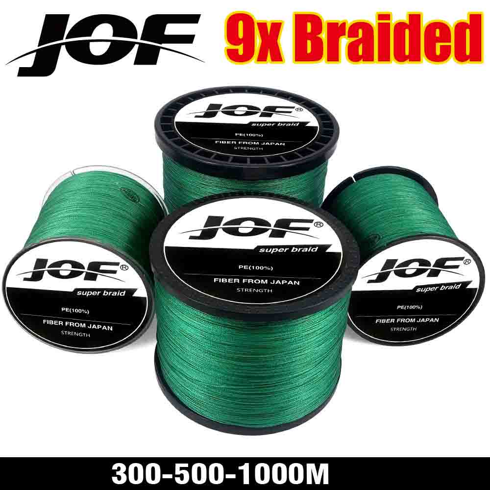 JOF 9 Strands 300M 500M 1000M PE Braided Fishing Line Japan