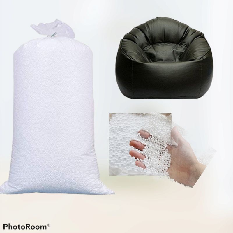 READY STOCK] Bean Bag Refill Beads Polystyrene Poly Foam, Biji Kabus biji  putih Isi 1KG / 2KG Filler Filling Virgin Bead Beans Lazy Sofa Toxic Free  No Odour 保丽龙颗粒 懒人豆袋沙发粒