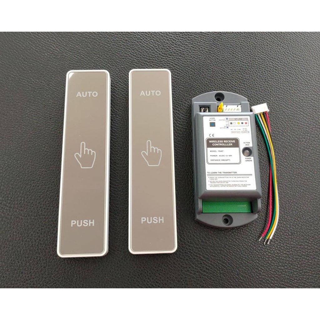 WIRELESS PUSH BUTTON WITH RECEIVER SET (FOR AUTO SLIDING DOOR