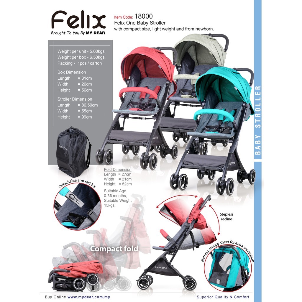 Felix one outlet stroller review