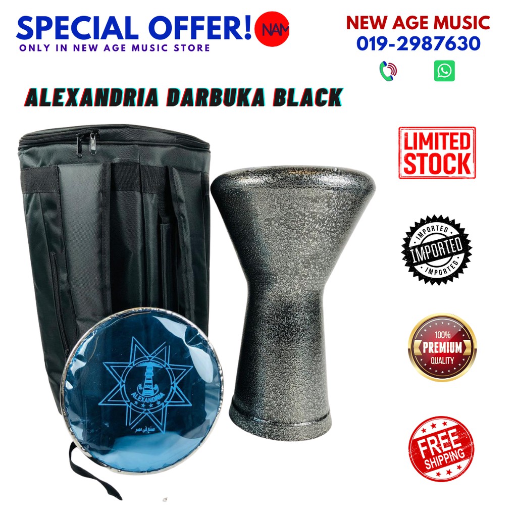 Alexandria Darbuka Black | Shopee Malaysia