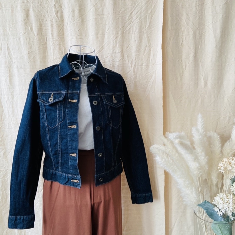 Uniqlo denim cheap jacket womens