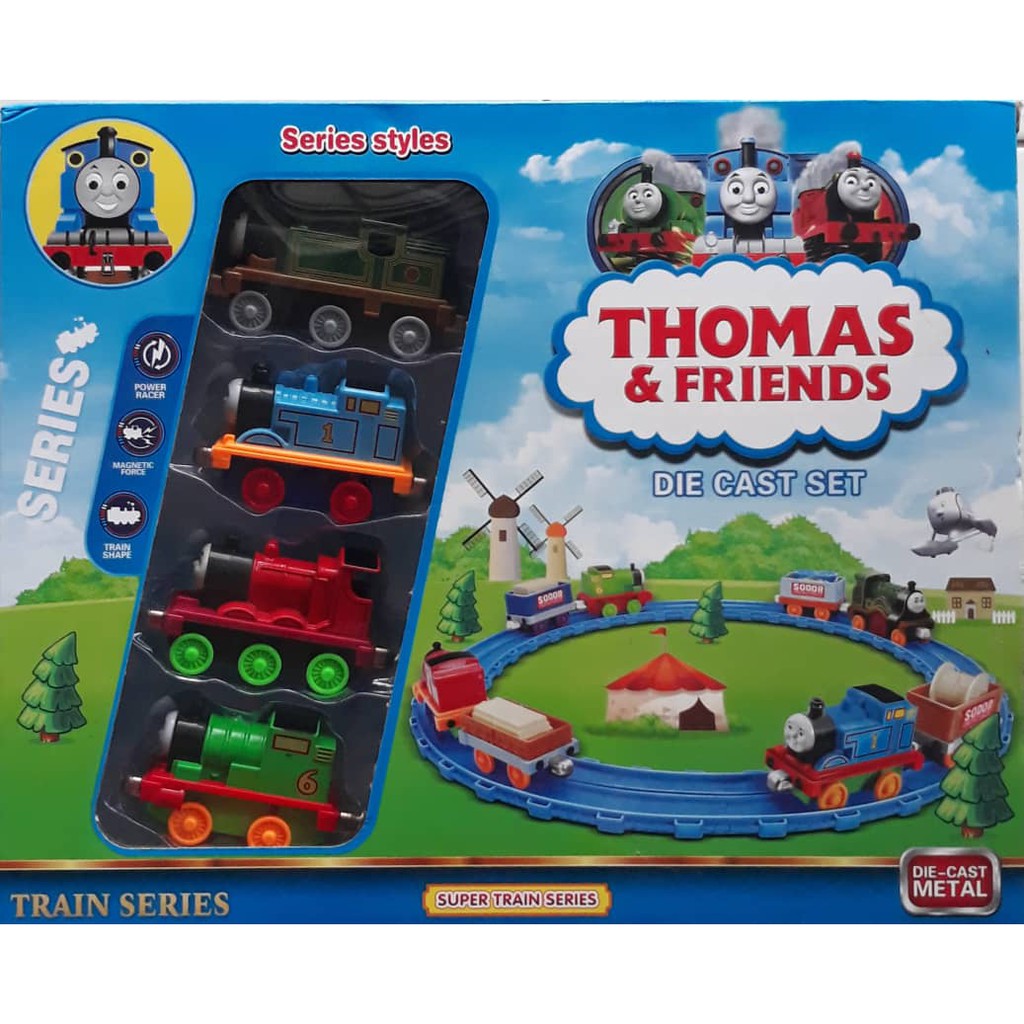 Thomas diecast hot sale train set