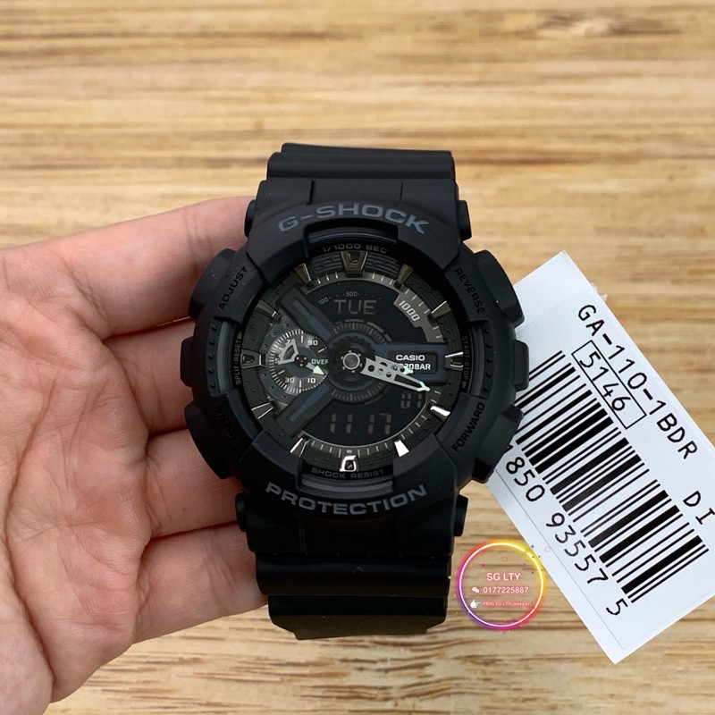 READY STOCK 100 ORIGINAL CASIO G SHOCK GA 110 1B MATTE BLACK