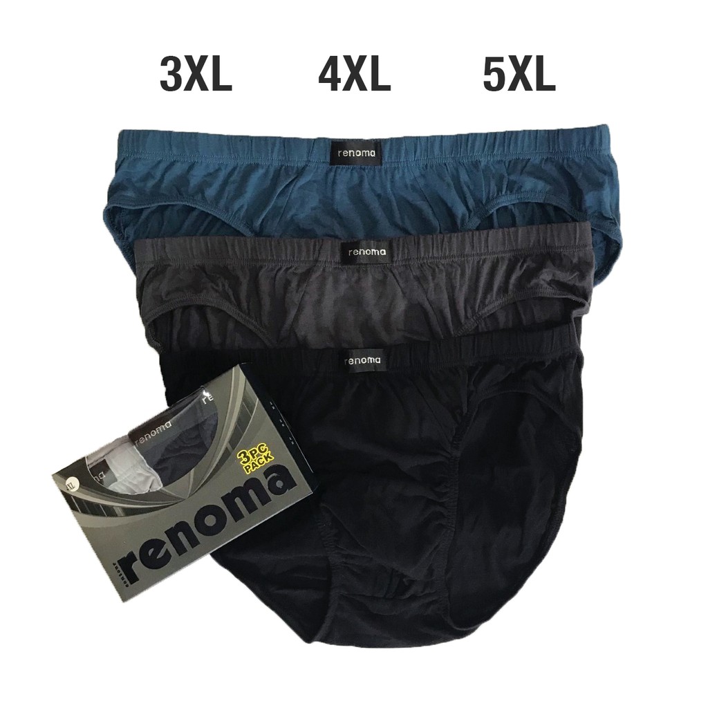 Men's Boxer Shorts PLUS SIZE (3pcs) Random