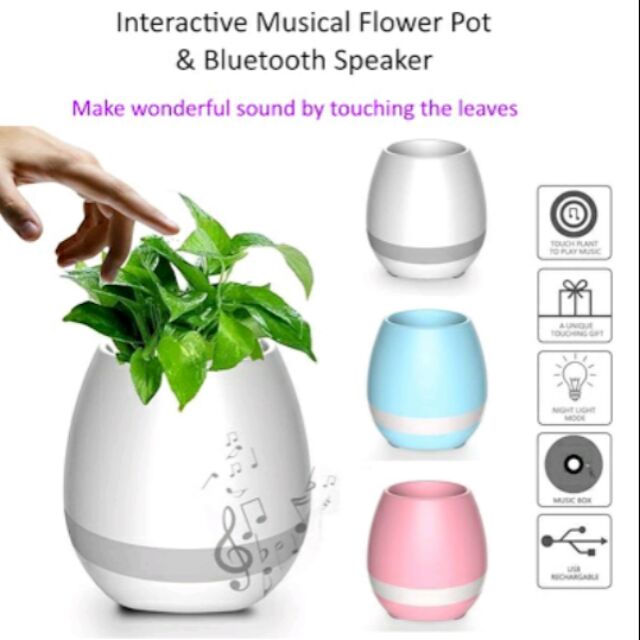 Speaker best sale plant pot