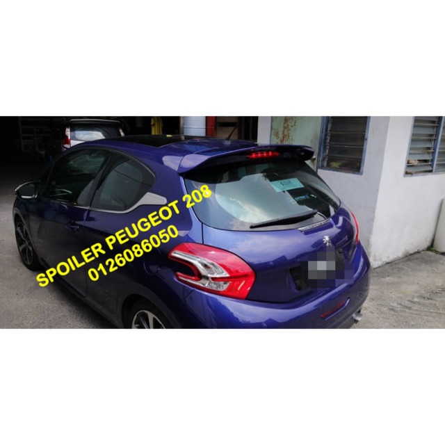 SPOILER PEUGEOT 208 WITH PAINT OEM
