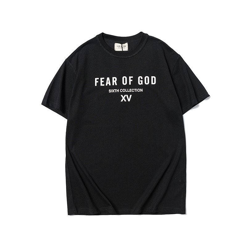 Fear of God sixth collection Tshirt XV streetwear loos tops tee