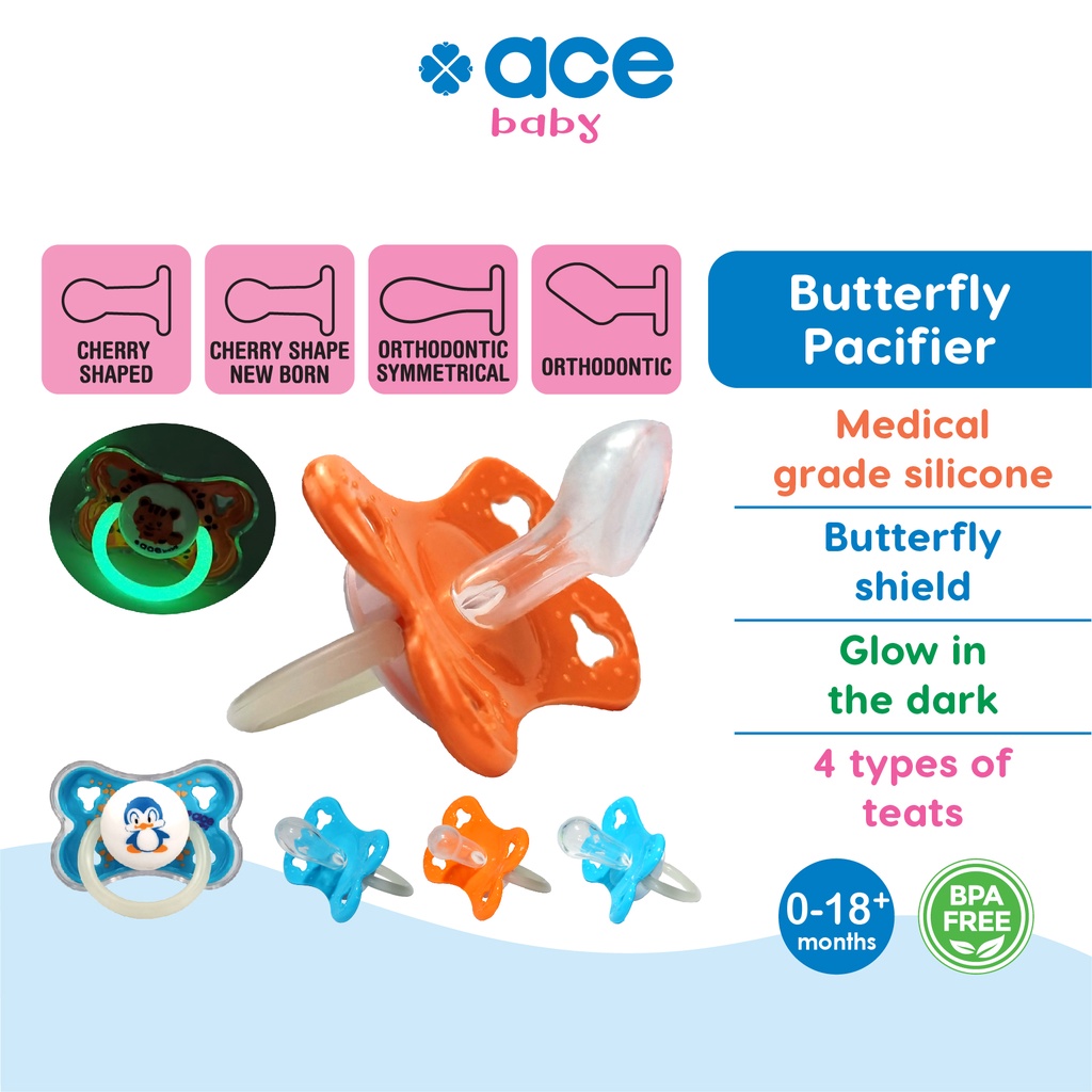 Types of hot sale pacifiers