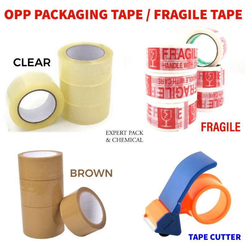 OPP Brown Tape 48mm x 90 yard 1 Carton (96 pcs), Bubble Wrap Malaysia -  Bubble Wrap Roll Bag, PE Foam, OPP Tape, Stretch Film, Fragile Tape, Carton  Box and Packaging Materials