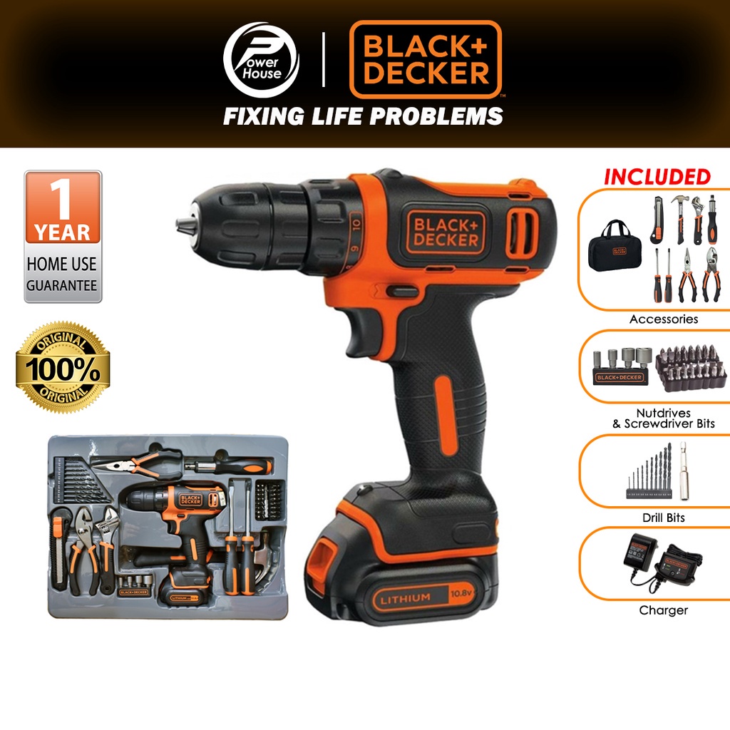 BLACK DECKER BDCDD12PJ 10.8V Ultra Compact Lithium Ion Cordless