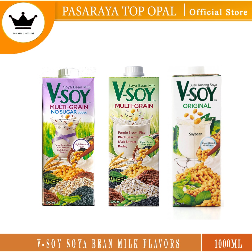 Vsoy Soya Bean Milk Uht Multi Grain 200 Ml, 55 OFF