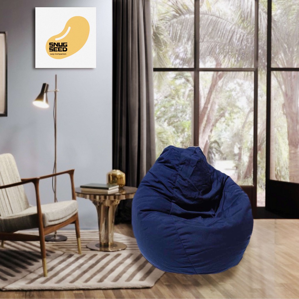 Homguava Bean Bag Chair: Teardrop Bean Bags with Memory Foam Filled,  Compact Beanbag Chairs Soft Sofa with Corduroy Cover (Blue), Welcome to  consult