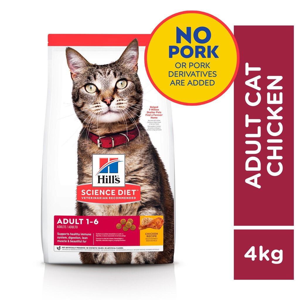 Hill s Science Diet Feline Adult cat food Chicken Recipe 4kg