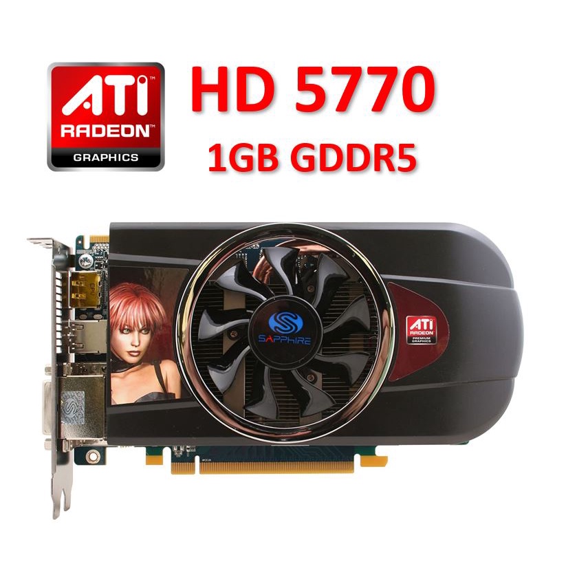 SALE AMD Radeon HD 5770 PCI e 2.0 1GB GDDR5 Video Card