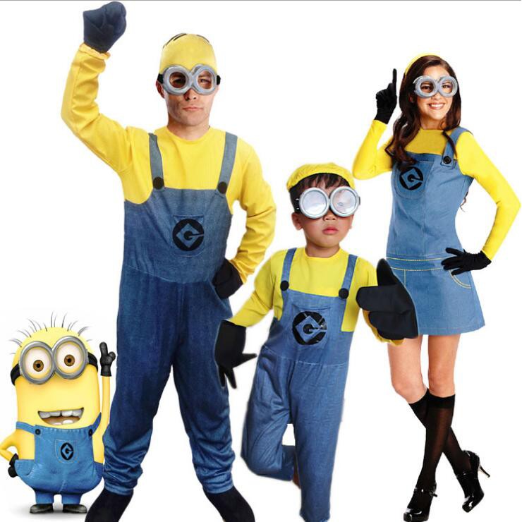 Minion Jumpsuit Despicable Me Cosplay Costumes Boys Girls Kids adult  Clothes