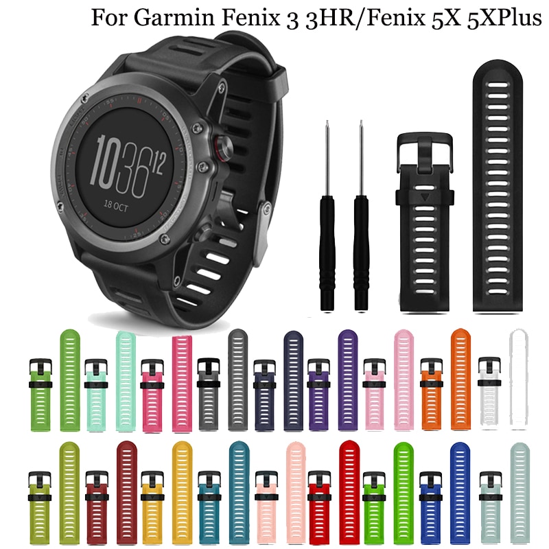 Garmin Fenix 3 Fenix 3 hr Fenix 5x 5x plus Watch Band Silicone